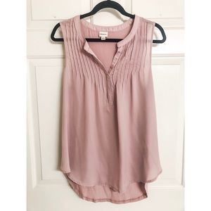 Merona lavender pleated tank